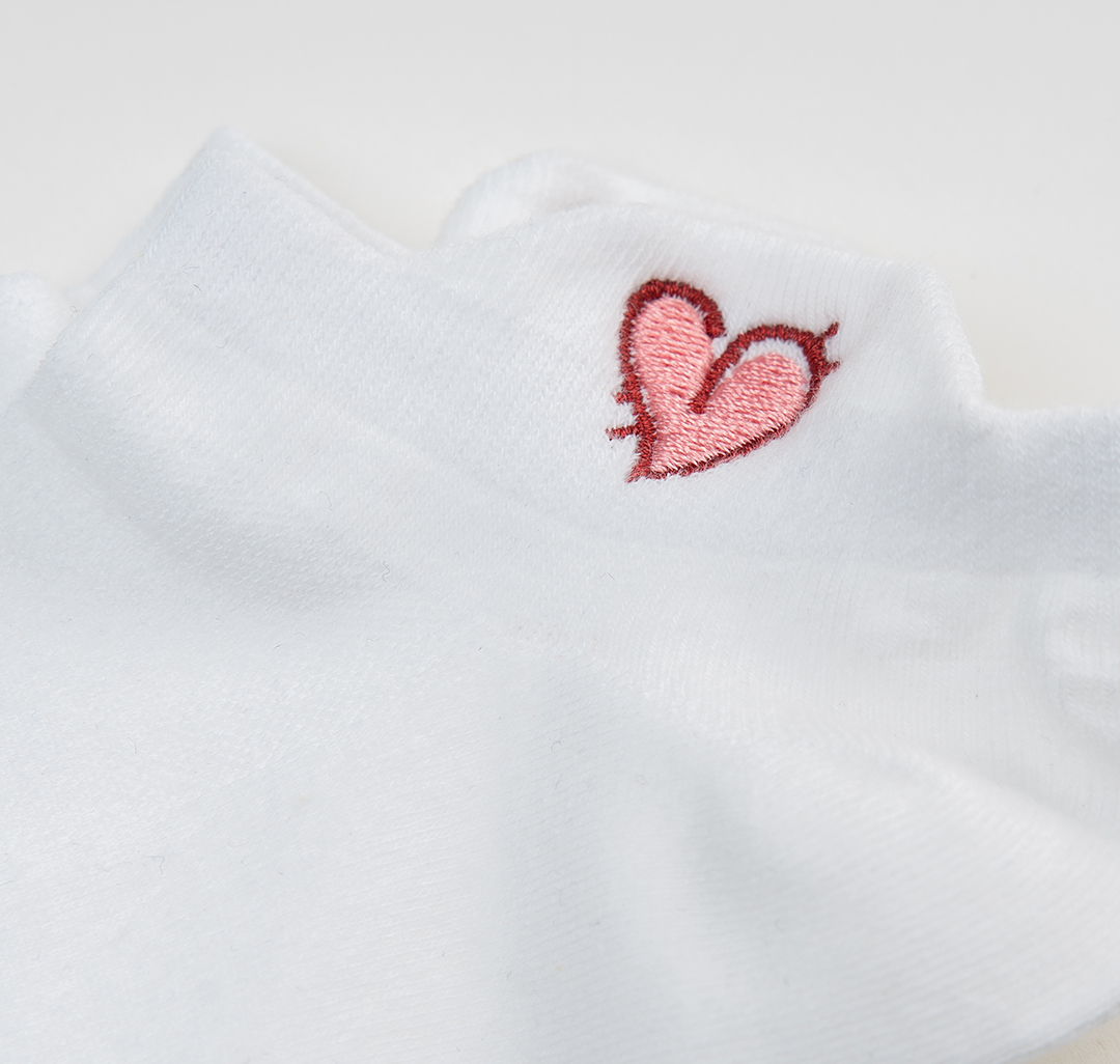 Носки (1 пара) Мармалато, цвет Белый-розовый-красный #3