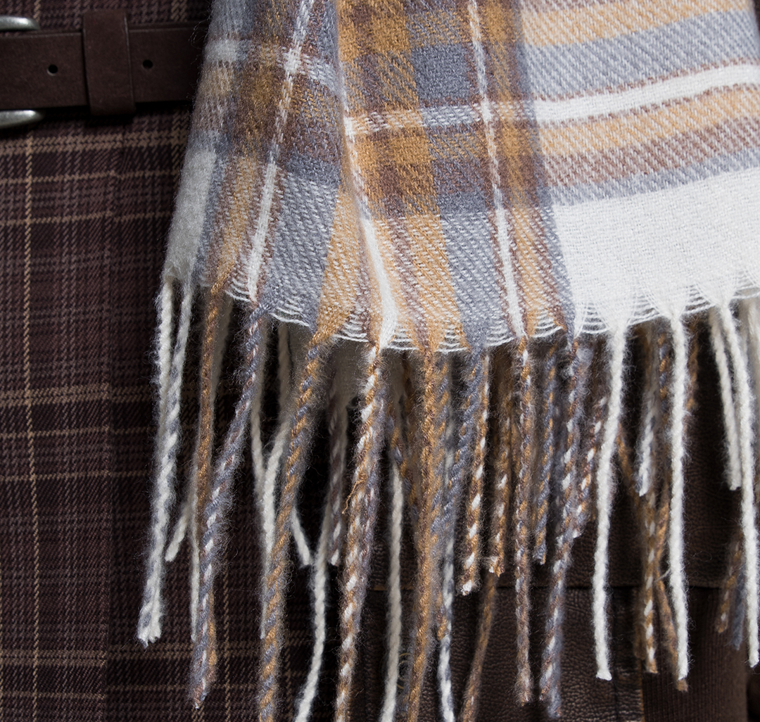 Палантин Мармалато, цвет Молочный-серый-бежевый #4