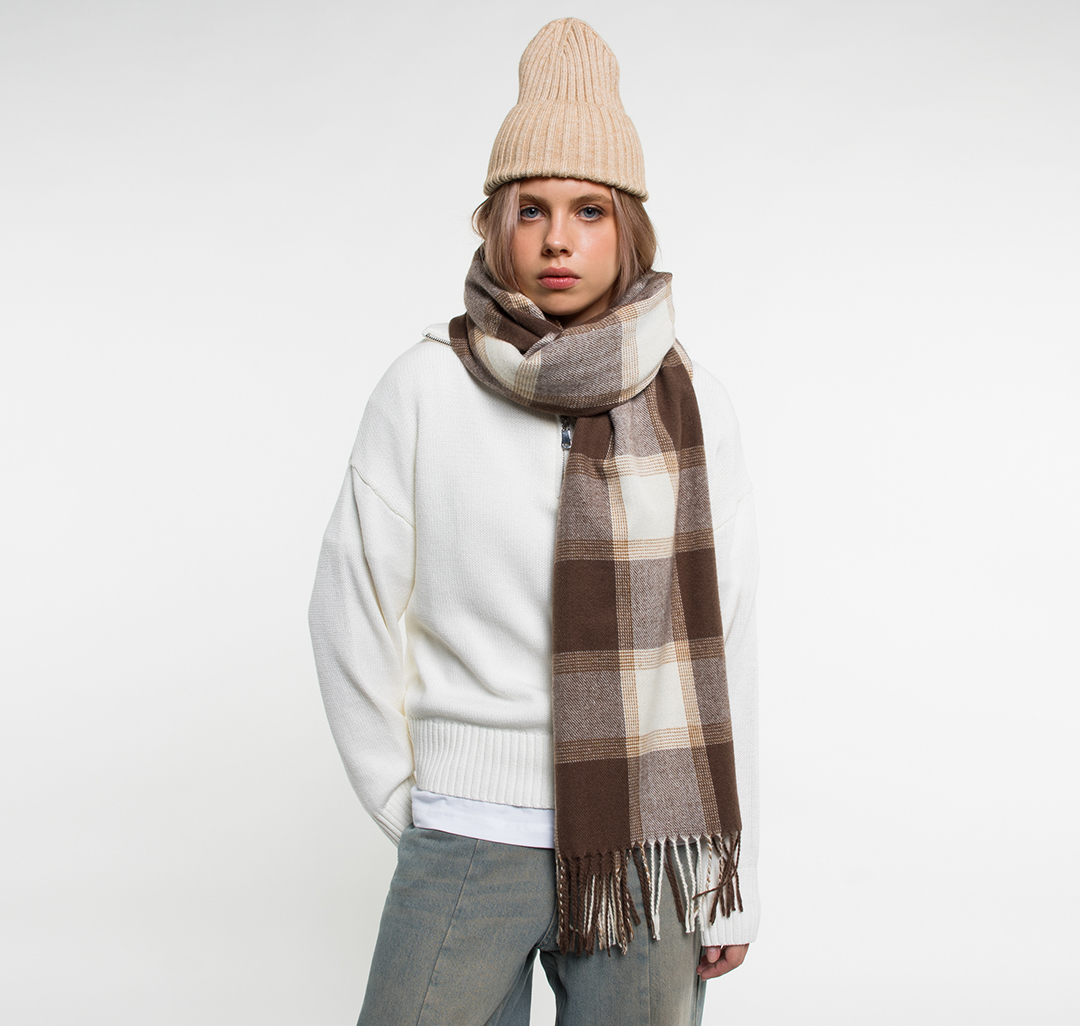 Палантин Мармалато, цвет Коричневый-бежевый-разноцветный #2