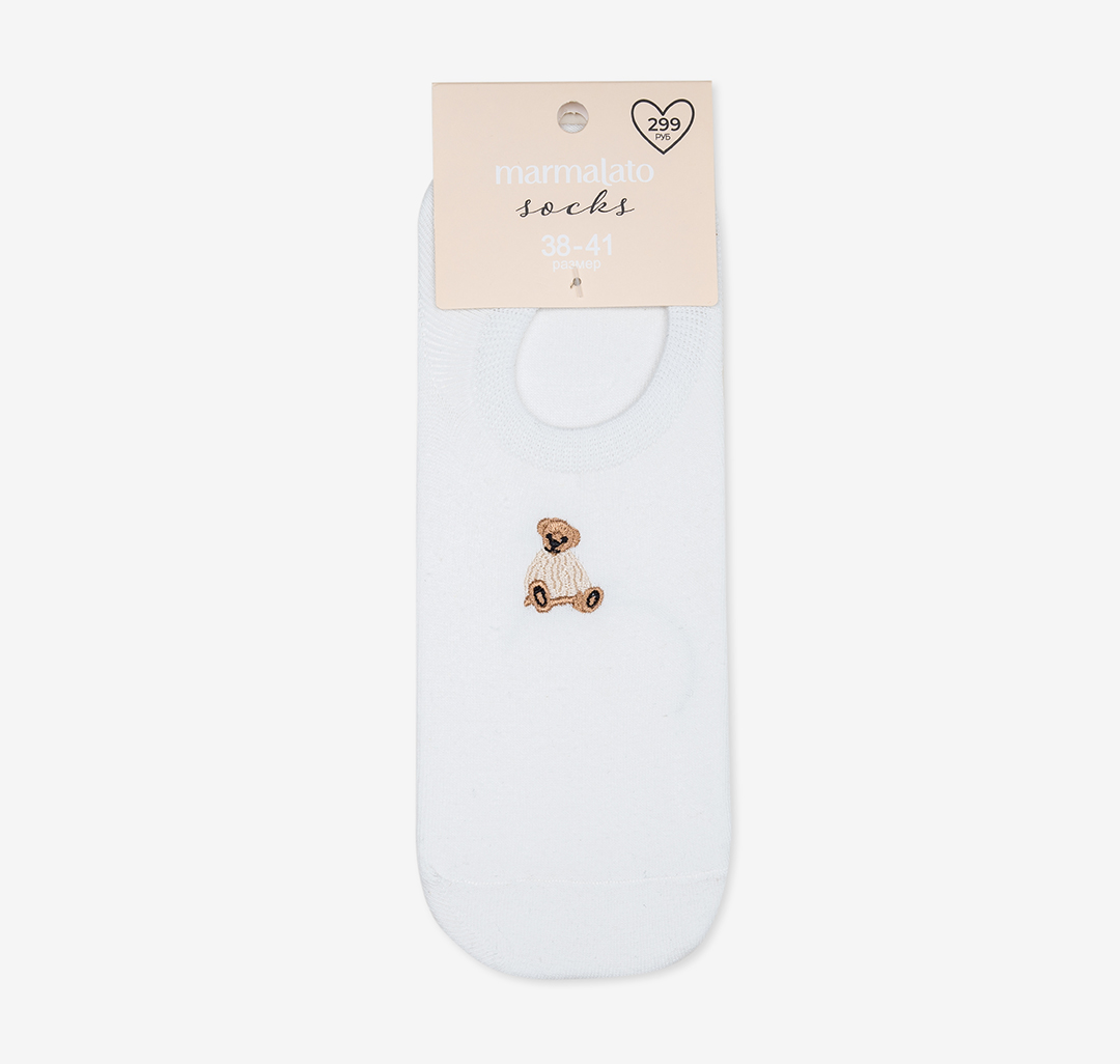 Носки (1 пара) Мармалато, цвет Белый-коричневый-мультиколор #4