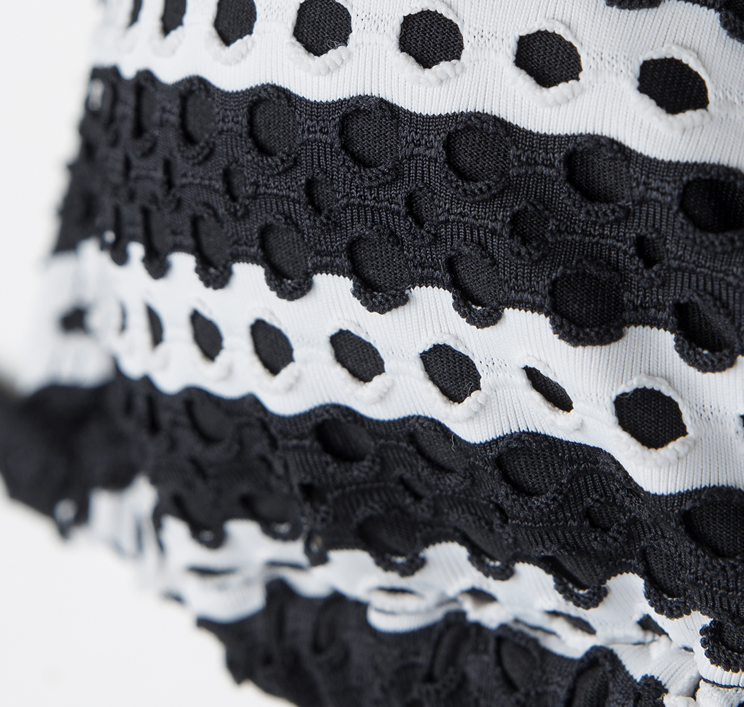 Купальный топ Мармалато, цвет Белый-черный #5