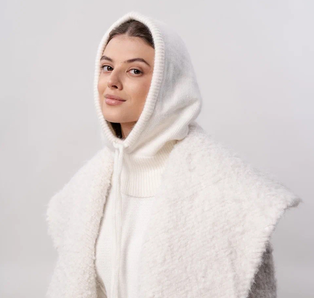 Капор Мармалато, цвет Молочный #2