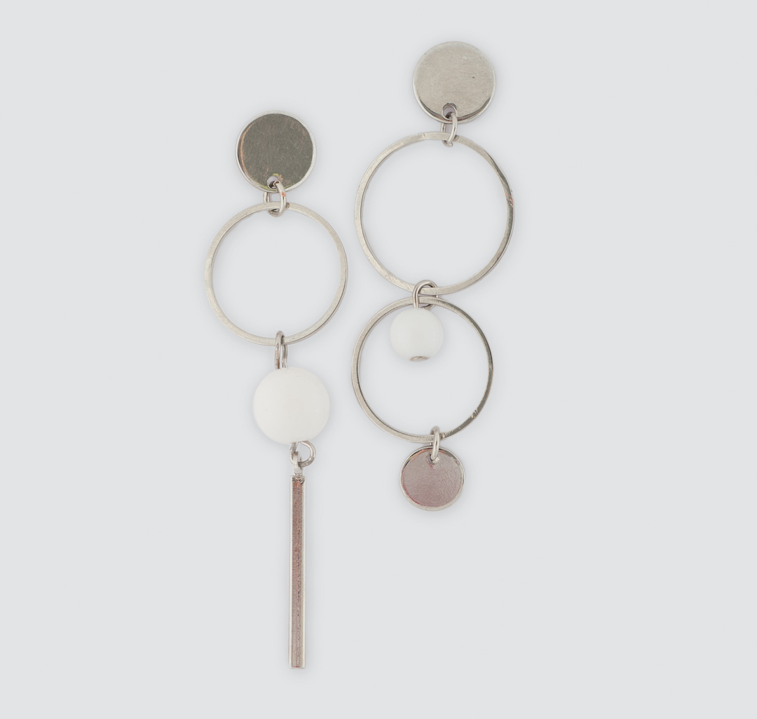 Серьги Мармалато, цвет Серебро-белый #1