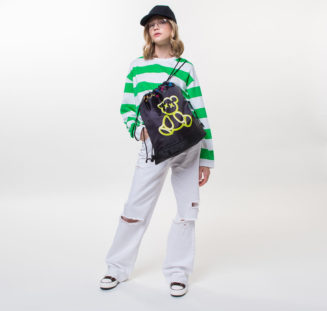 Сумка-мешок Мармалато, цвет Черный-мультиколор #3