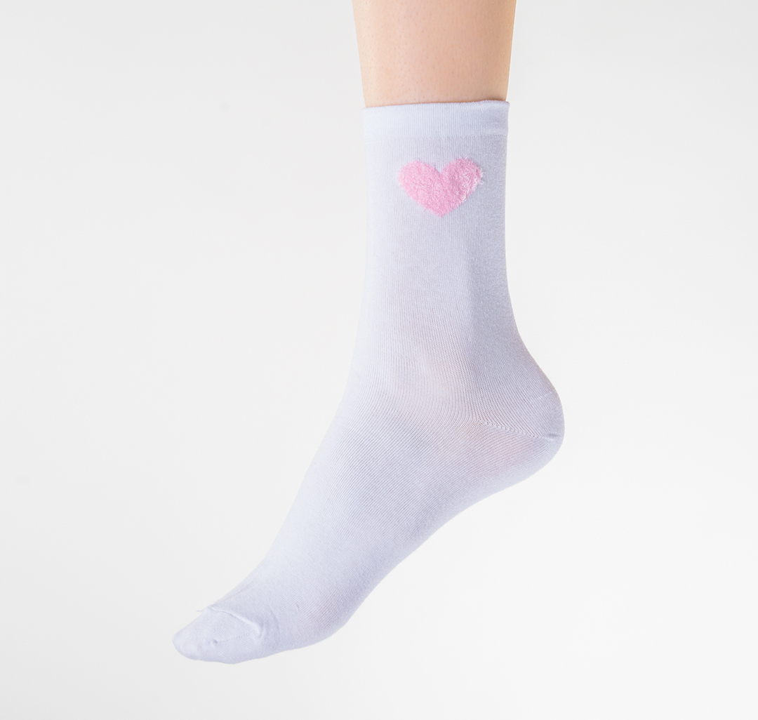 Носки (1 пара) Мармалато, цвет Белый-розовый #2