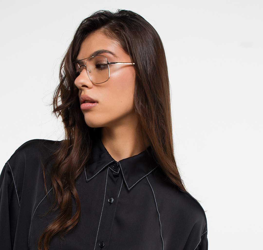 Очки с чехлом Мармалато, цвет Золото-прозрачный #2