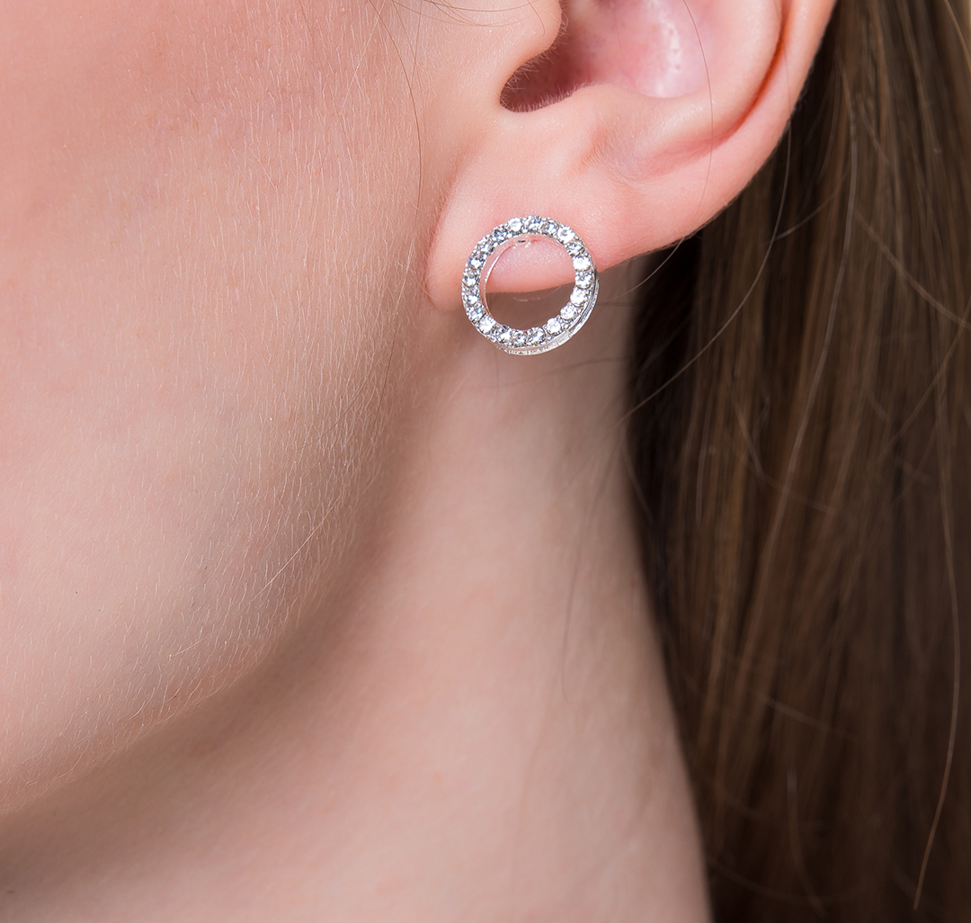 Серьги Мармалато, цвет Белое серебро-прозрачный #3