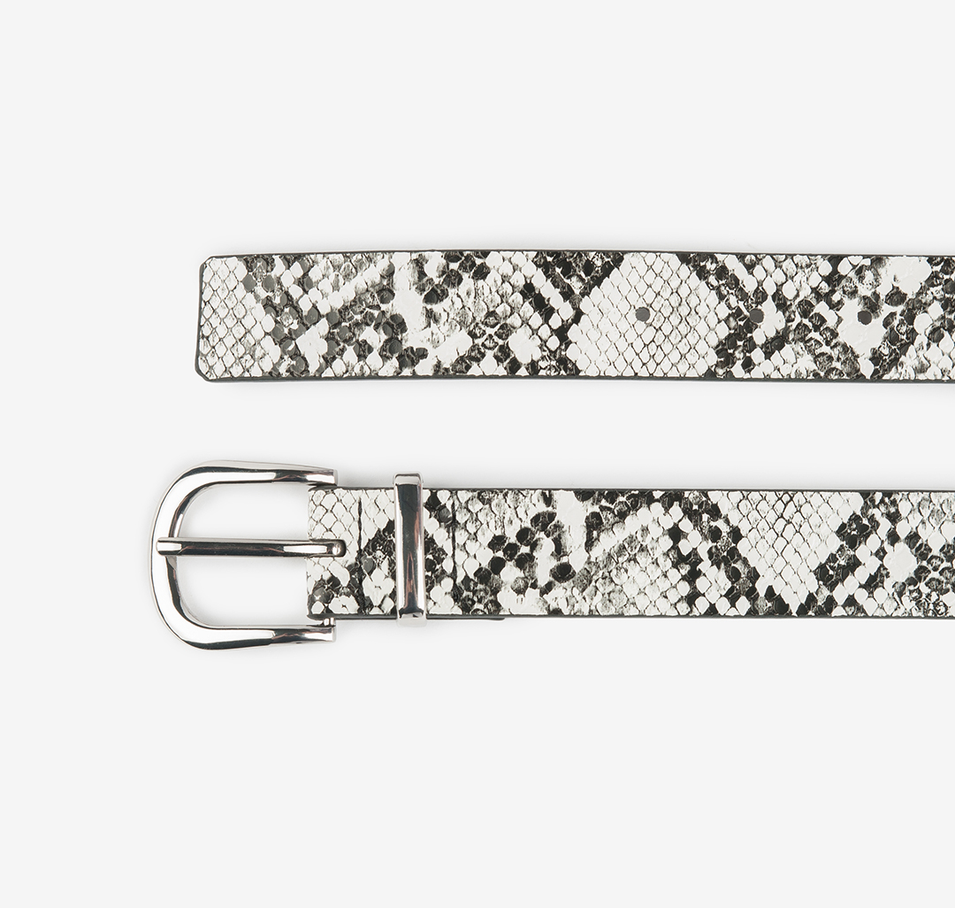 Ремень Мармалато, цвет Черный-белый-серебро #2
