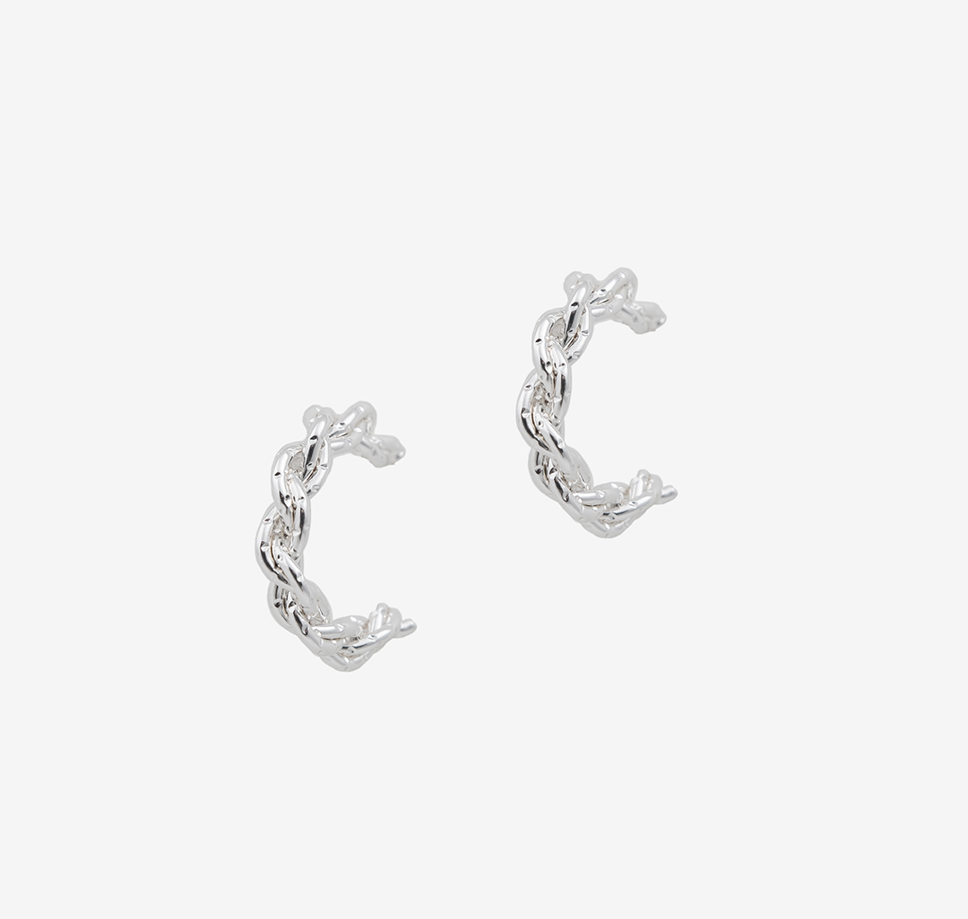 Серьги Мармалато, цвет Белое серебро #1