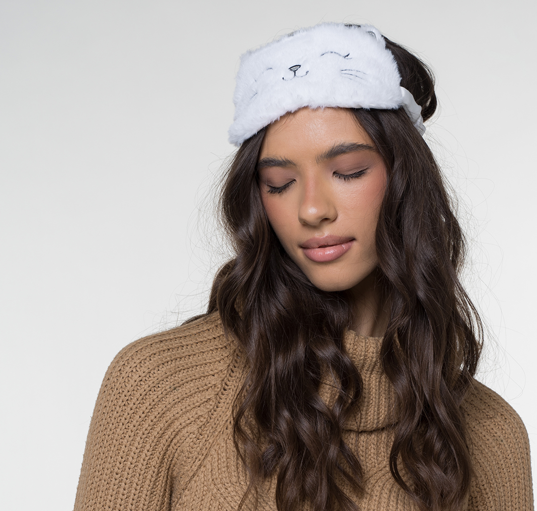 Маска для сна Мармалато, цвет Белый-серебро-черный #2