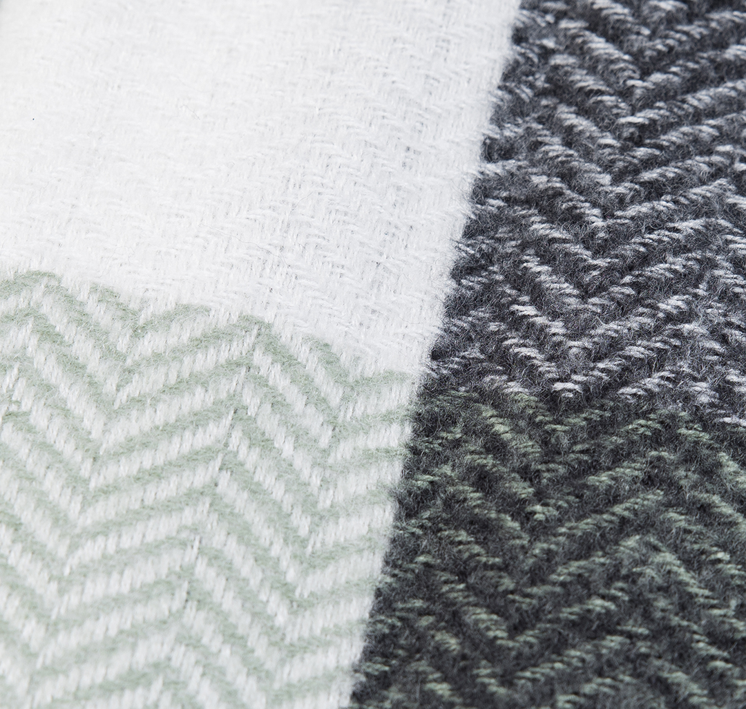 Палантин Мармалато, цвет Мятный-серый-молочный #4