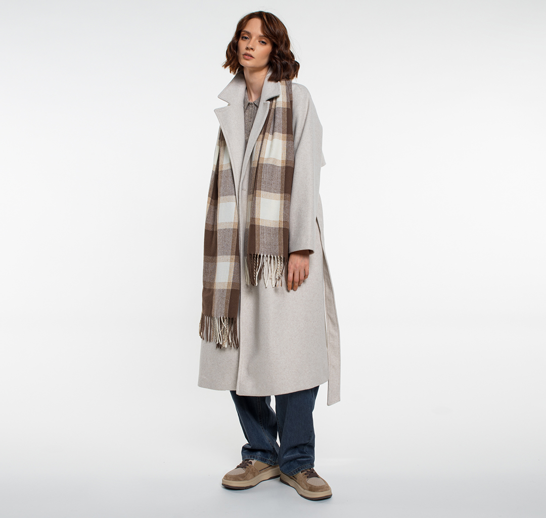 Палантин Мармалато, цвет Коричневый-бежевый-разноцветный #4