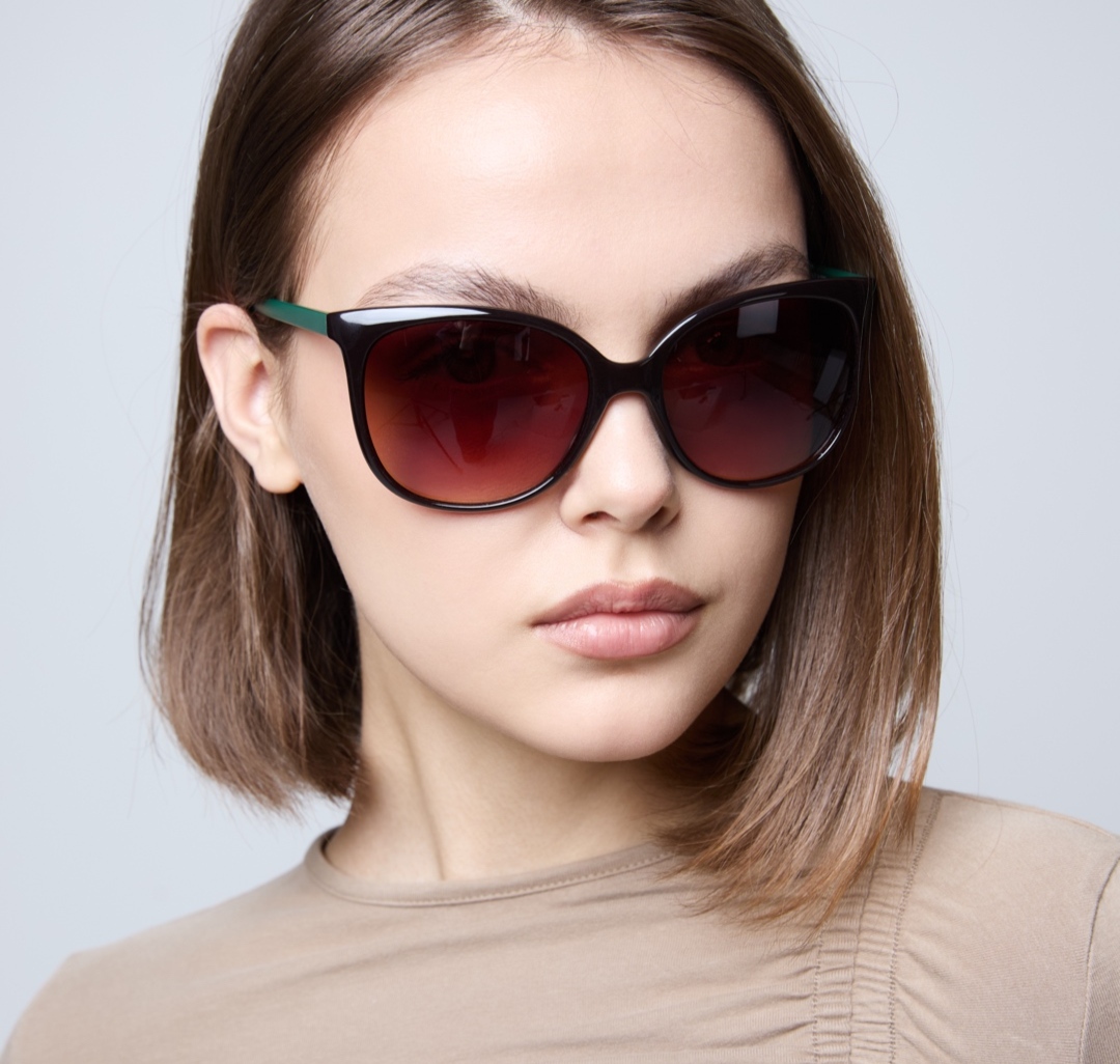 Очки с чехлом Мармалато, цвет Коричневый-зеленый #5