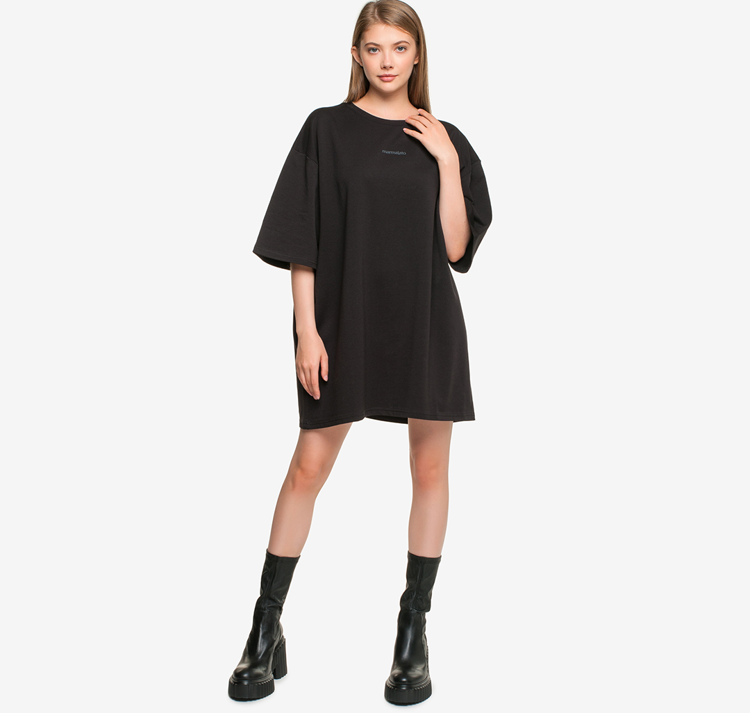 Платье-футболка Мармалато, цвет Черный #3