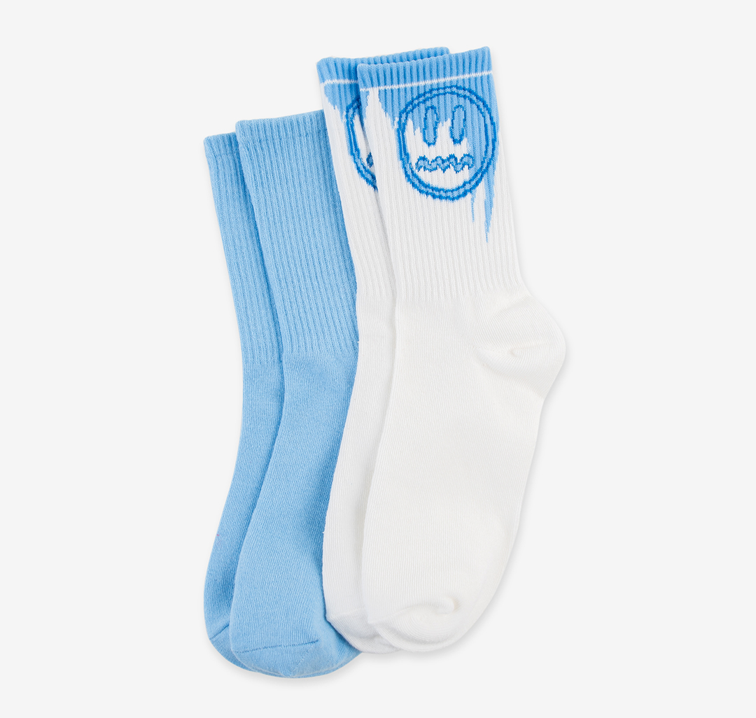 Носки (2 пары) Мармалато, цвет Белый-голубой #1