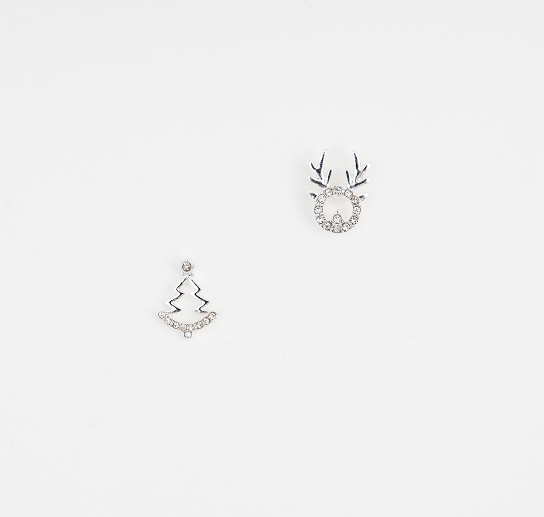 Серьги Мармалато, цвет Белое серебро-прозрачный #1