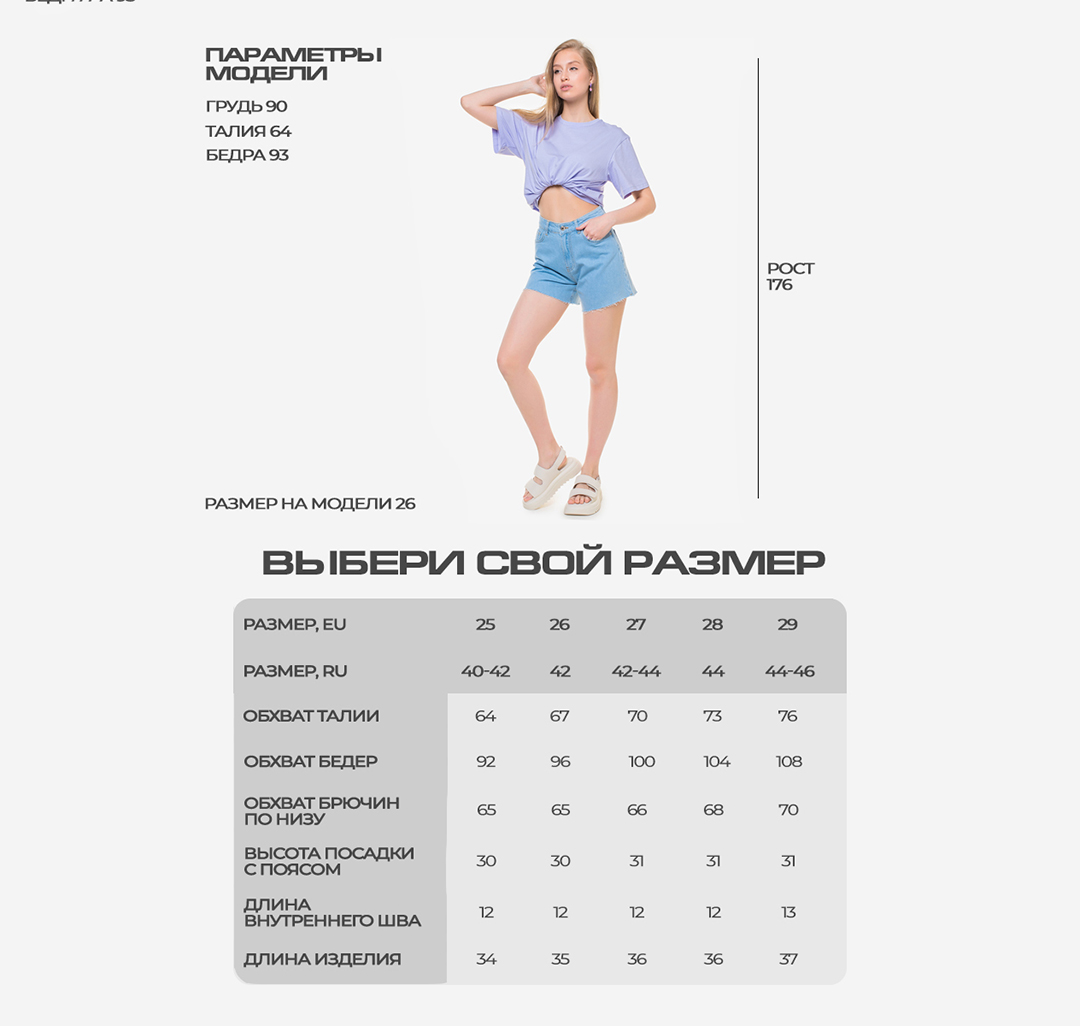 Джинсовые шорты Мармалато, цвет Голубой #2