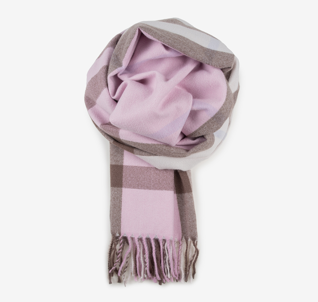 Палантин Мармалато, цвет Розовый-бежевый-голубой #2