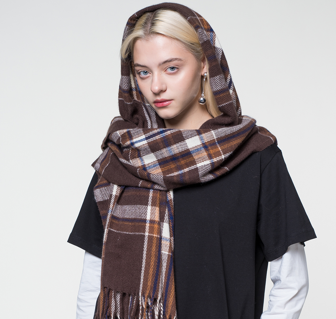 Палантин Мармалато, цвет Коричневый-бежевый #3