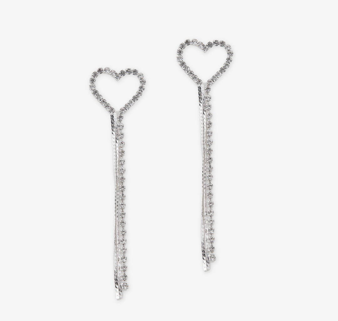 Серьги Мармалато, цвет Белое серебро-прозрачный #1