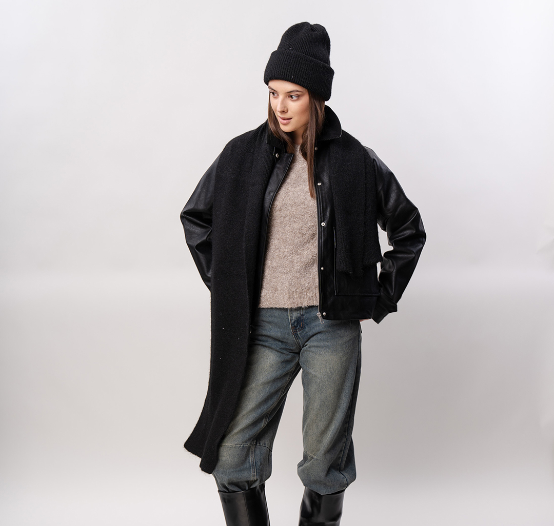 Шарф Мармалато, цвет Черный #2