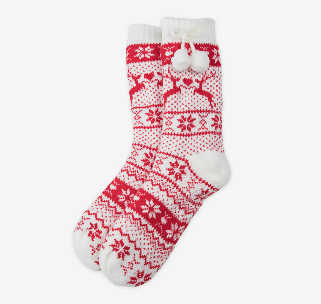 Носки (1 пара) Мармалато, цвет Белый-красный #1