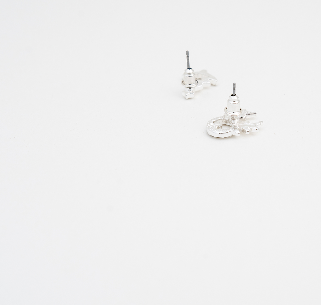 Серьги Мармалато, цвет Белое серебро-прозрачный #2