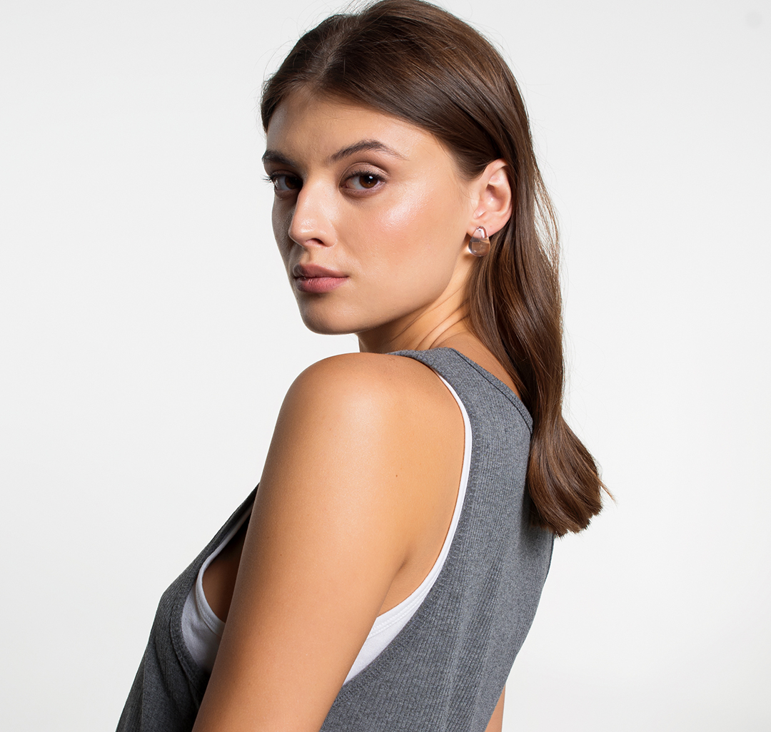 Серьги Мармалато, цвет Прозрачный-белое серебро #3