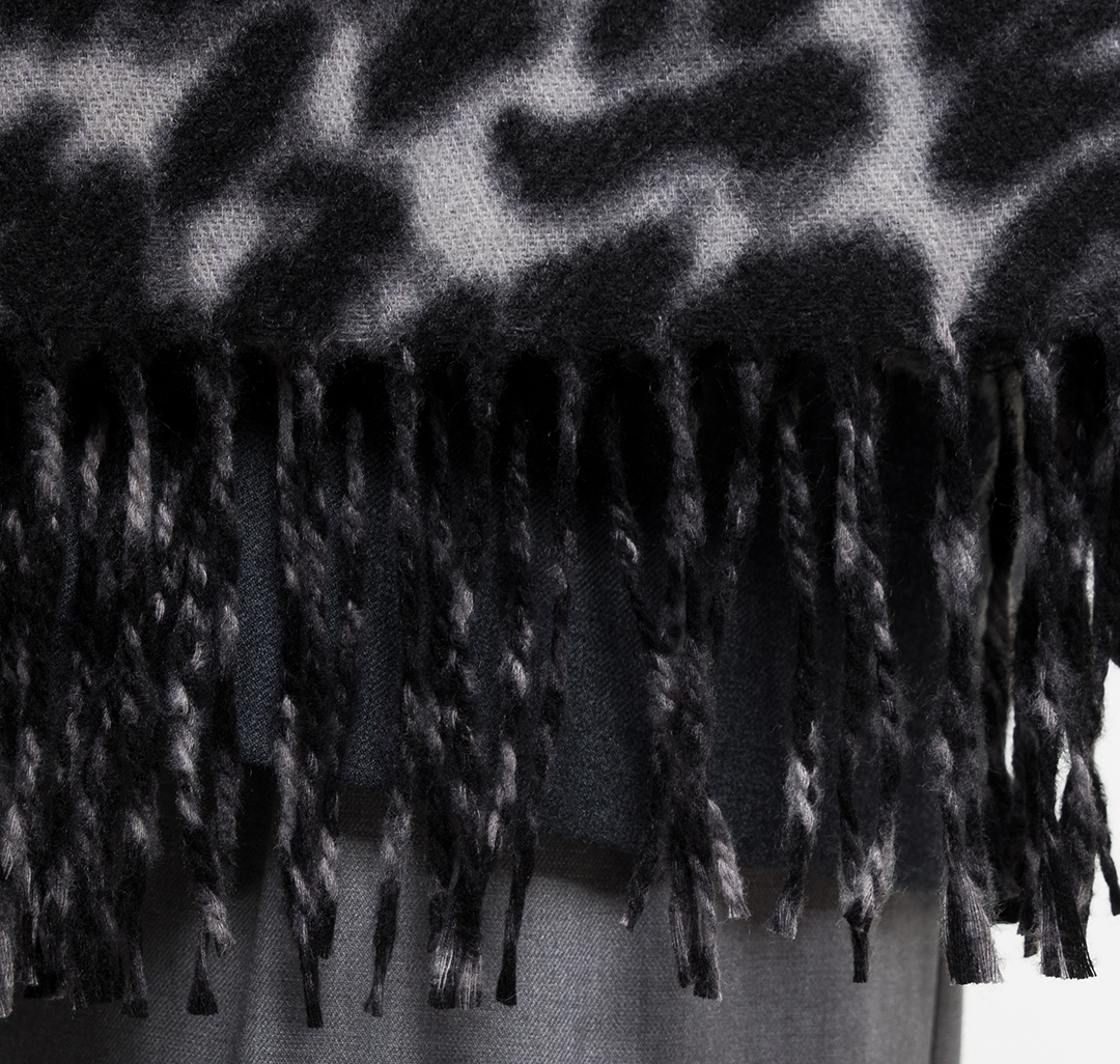 Палантин Мармалато, цвет Серый-черный #3