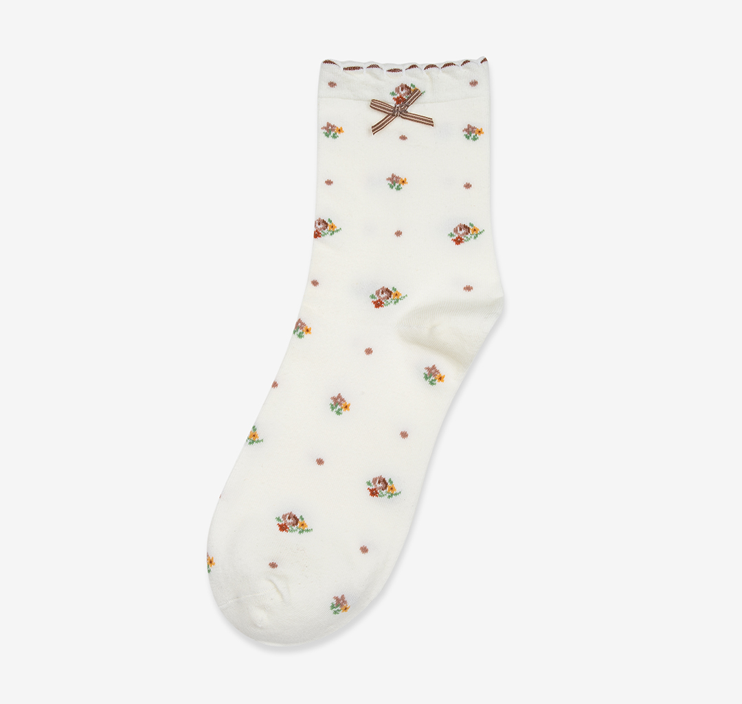 Носки (1 пара) Мармалато, цвет Молочный-бежевый-мультиколор #1