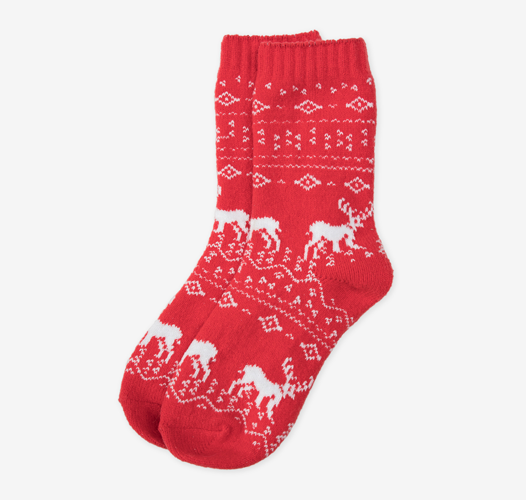 Носки (1 пара) Мармалато, цвет Красный-белый #1