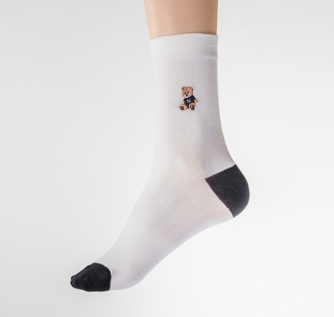 Носки (2 пары) Мармалато, цвет Молочный-черный-коричневый #2